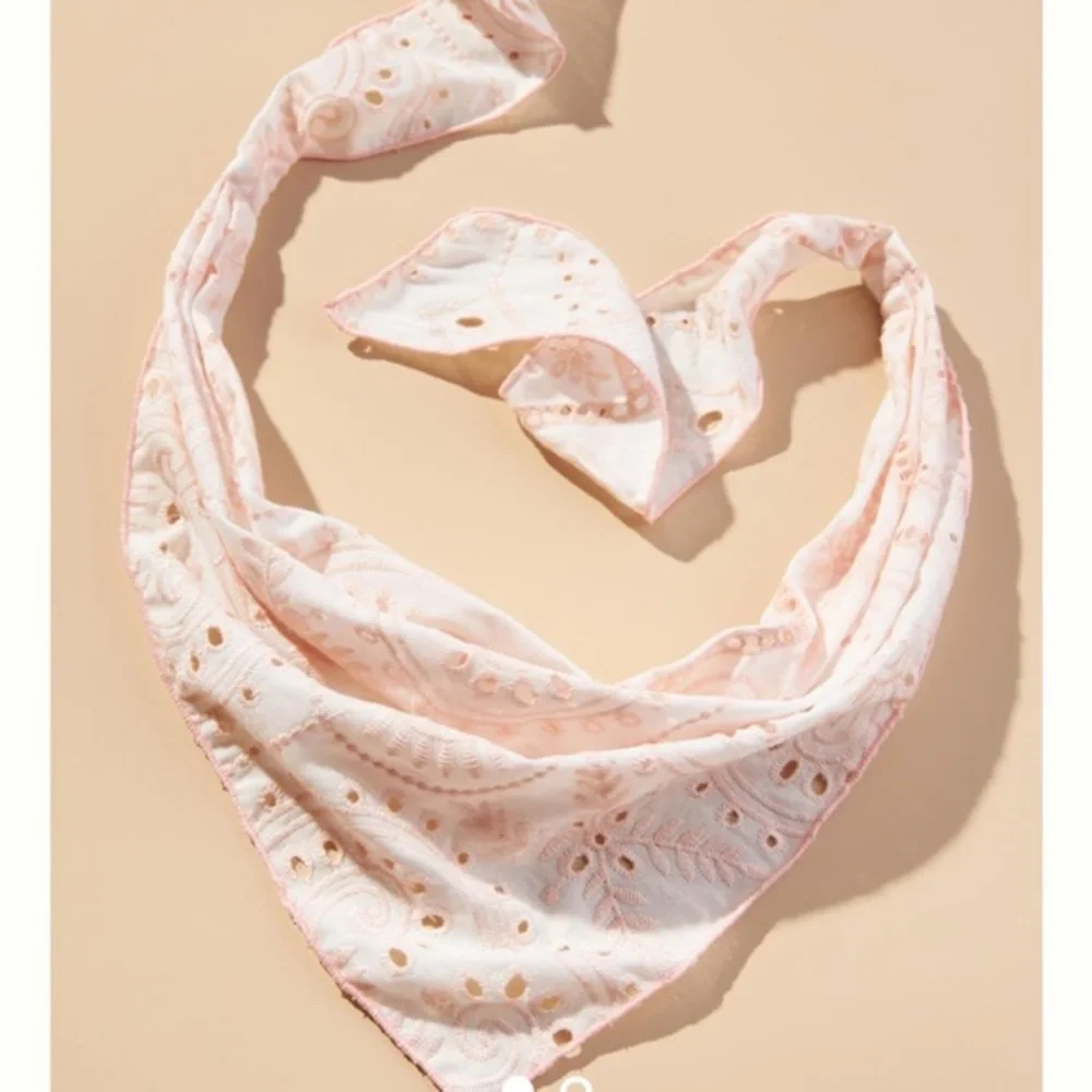Woven Pastel Hair Scarf-pink